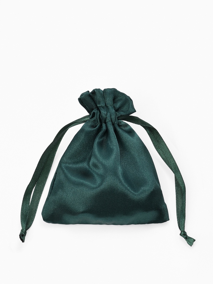 Набор мешочков подарочных атласных 50 шт. 10×12 см, цвет изумрудный - Фото 1