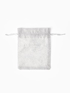 Набор мешочков подарочных 100 шт. «Тиснение», 10×12 см (±1 см), бело-серебристый - Фото 3