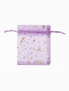 Набор мешочков подарочных 100 шт. «Звёзды с месяцем», 10×12.5 см, фиолетовый с золотом - Фото 3