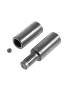 Петля гаражная ТУНДРА с шаром, 24×105 мм, набор 6 шт. - фото 809624430