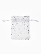 Набор подарочных мешочков 100 шт. «Звёзды с месяцем», 7×9 см, белый с серебром - фото 809624484