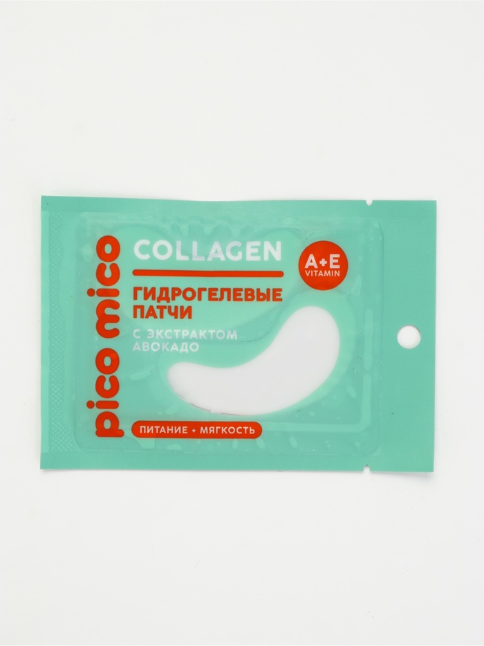 Патчи для области вокруг глаз, гидрогелевые, с коллагеном и экстрактом авокадо, PICO MICO