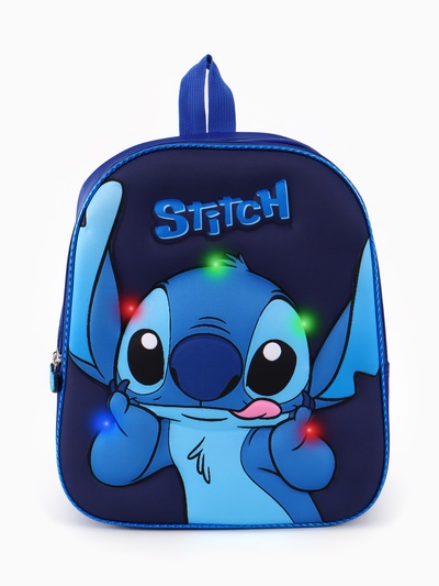 Рюкзак школьный со светодиодными лампочками «Синий Монстрик»