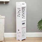 УЦЕНКА Пенал для ванной комнаты Париж, напольный, 15 х 15 х 80 см, пластик - Фото 7