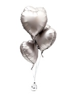 Воздушный шар фольгированный 18" «Сердце. Серебро», сатин, набор 5 шт. - Фото 4
