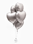Воздушный шар фольгированный 18" «Сердце. Серебро», сатин, набор 5 шт. - Фото 5