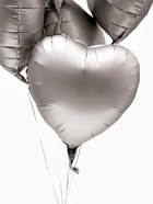 Воздушный шар фольгированный 18" «Сердце. Серебро», сатин, набор 5 шт. - Фото 6