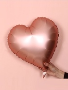 Воздушный шар фольгированный 18" «Сердце», розовое золото сатин, набор 5 шт. - Фото 2