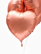 Воздушный шар фольгированный 18" «Сердце», розовое золото сатин, набор 5 шт. - Фото 6