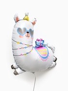 Воздушный шар фольгированный  30" "Праздничная лама" 10963726