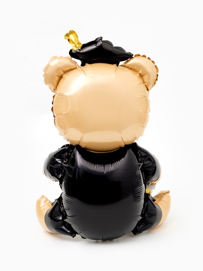 Воздушный шар фольгированный 38" «Мишка выпускник»