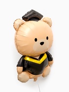 Воздушный шар фольгированный 26" "Медведь выпускник" 10971749