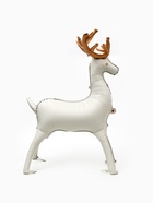 Воздушный шар фольгированный 3D 49" "Олень" бежевый сатин, под воздух - фото 123133780