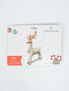 Воздушный шар фольгированный 3D 49" "Олень" бежевый сатин, под воздух - фото 123133783