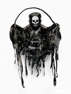 Воздушный шар фольгированный 58" «Скелет призрак» - фото 809625279