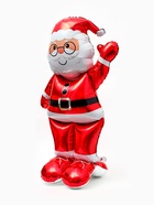 Воздушный шар фольгированный 3D 62" «Дед Мороз в красном», только под воздух - фото 809625299