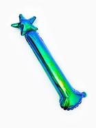 Воздушный шар фольгированный 3D 39" «Новогодняя елка» зеленый хамелеон, под воздух - фото 809625307