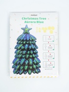 Воздушный шар фольгированный 3D 39" «Новогодняя елка» зеленый хамелеон, под воздух - фото 809625311