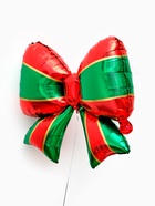 Воздушный шар фольгированный 28" "Рождественский бант" - фото 123133828