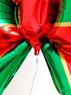 Воздушный шар фольгированный 28" "Рождественский бант" - фото 123133829