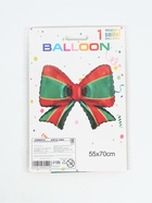 Воздушный шар фольгированный 28" "Рождественский бант" - фото 123133830