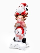 Воздушный шар фольгированный 60" "Новогоднее трио" - фото 9537031