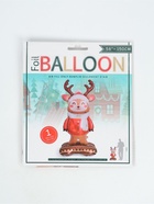 Воздушный шар фольгированный 60" "Зимний олень", только под воздух - фото 123133859