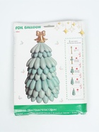 Воздушный шар фольгированный 3D 51" «Елка», голубой сатин, только под воздух - фото 809625429