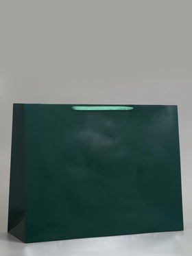 Пакет подарочный ламинированный горизонтальный «Изумрудный», XXL 61×46×20 см