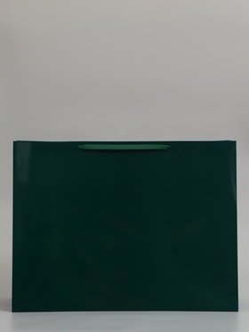 Пакет подарочный ламинированный горизонтальный «Изумрудный», XXL 61×46×20 см