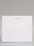 Пакет подарочный ламинированный горизонтальный «Белый», M 30×25.5×9 см - фото 809625529