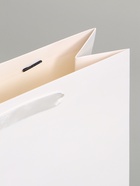 Пакет подарочный ламинированный горизонтальный «Белый», M 32×26×12 см - фото 809625537