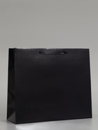 Пакет подарочный ламинированный горизонтальный «Чёрный», M 30×25.5×9 см - фото 809625548