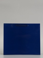 Пакет подарочный ламинированный горизонтальный «Синий», M 30×25.5×9 см - фото 809625574