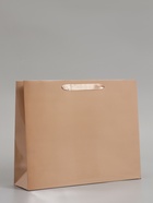 Пакет подарочный ламинированный горизонтальный «Ваниль», M 32×26×9 см - фото 809625623