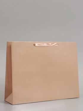 Пакет подарочный ламинированный горизонтальный «Ваниль», L 40×31×11.5 см