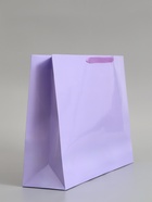 Пакет подарочный ламинированный горизонтальный «Сиреневый», L 40×31×11.5 см - фото 809625635