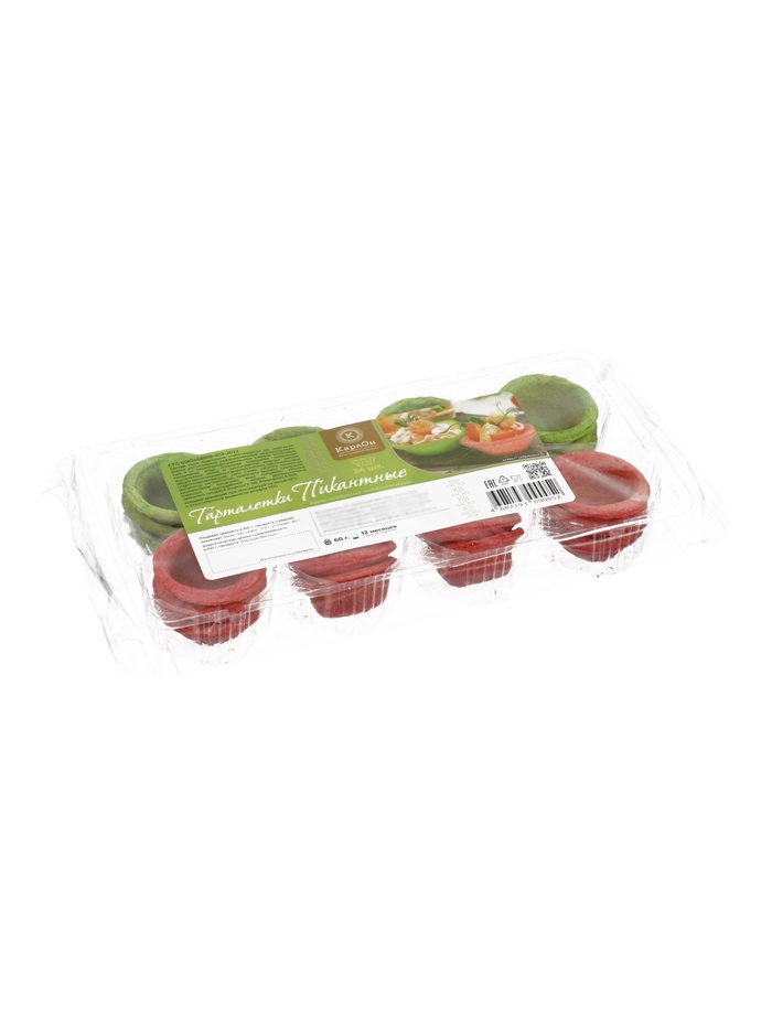 Тарталетки КарлОн, «Пикантные» 60 г, 24 шт.