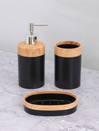 УЦЕНКА Набор для ванной комнаты 5пр: ведро для мусора, ерш с подставкой, мыльница, дозатор, стакан - Фото 7