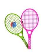 УЦЕНКА Бадминтон детский, 2 ракетки - 41.2×18.6 см, 1 мяч - d=5.5 см, МИКС - Фото 1