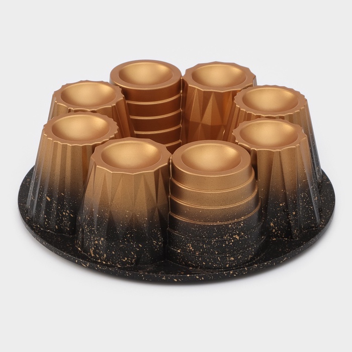 УЦЕНКА Форма для выпечки 26х8 см Galaxy цвет золотой - Фото 1