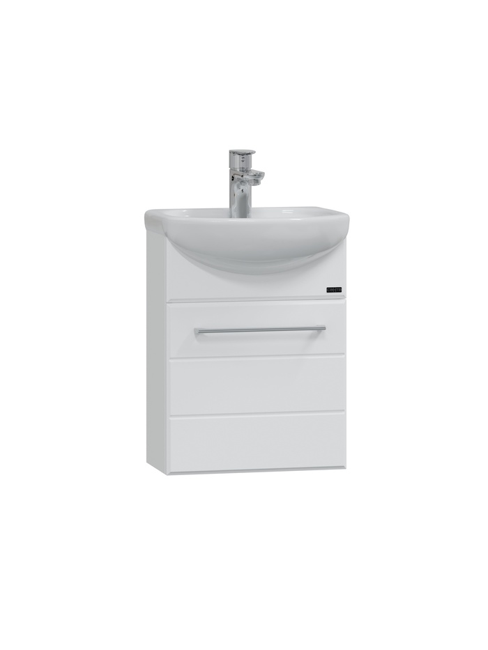 Тумба подвесная «Омега 40», под раковину «Манго 40», цвет белый