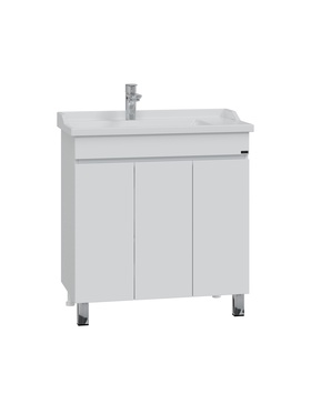 Тумба напольная «Марс 80», под раковину «Сириус 80», цвет белый