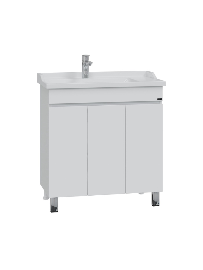 Тумба напольная «Марс 80», под раковину «Сириус 80», цвет белый