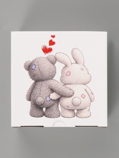 Коробка подарочная самосборная «Люблю тебя», 15×15×7 см