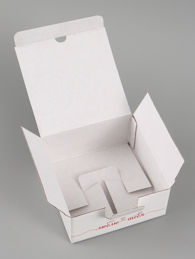 Коробка подарочная самосборная «Люблю тебя», 15×15×7 см