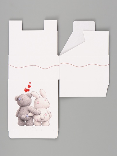 Коробка подарочная самосборная «Люблю тебя», 15×15×7 см