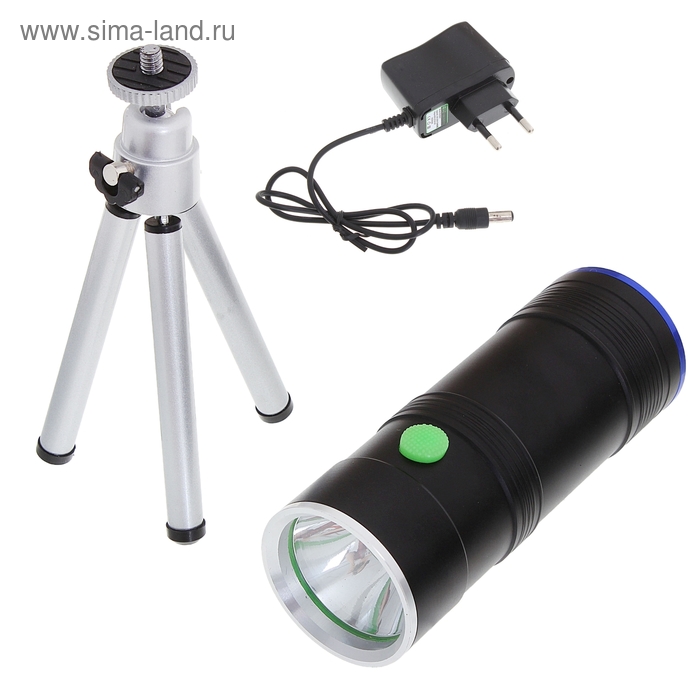 Фонарь двухсторонний ультрафиолетовый, на подставке, аккумулятор - Фото 1