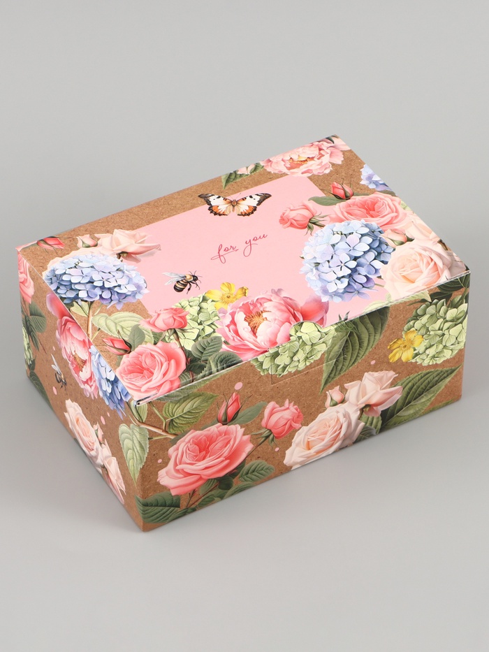 Коробка подарочная самосборная For you, 22×15×10 см