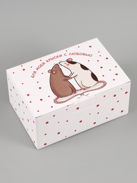 Коробка складная «Крыске», 22 х 15 х 10 см